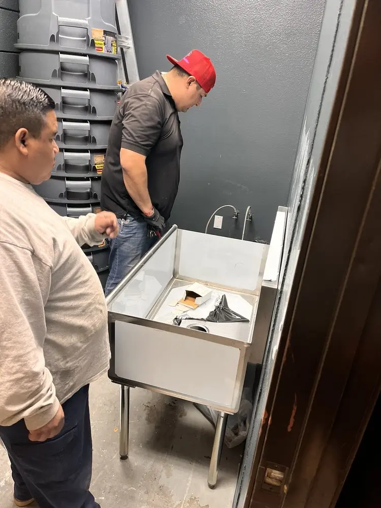 Commercial plumbing and sink installation in La Tuna Canyon